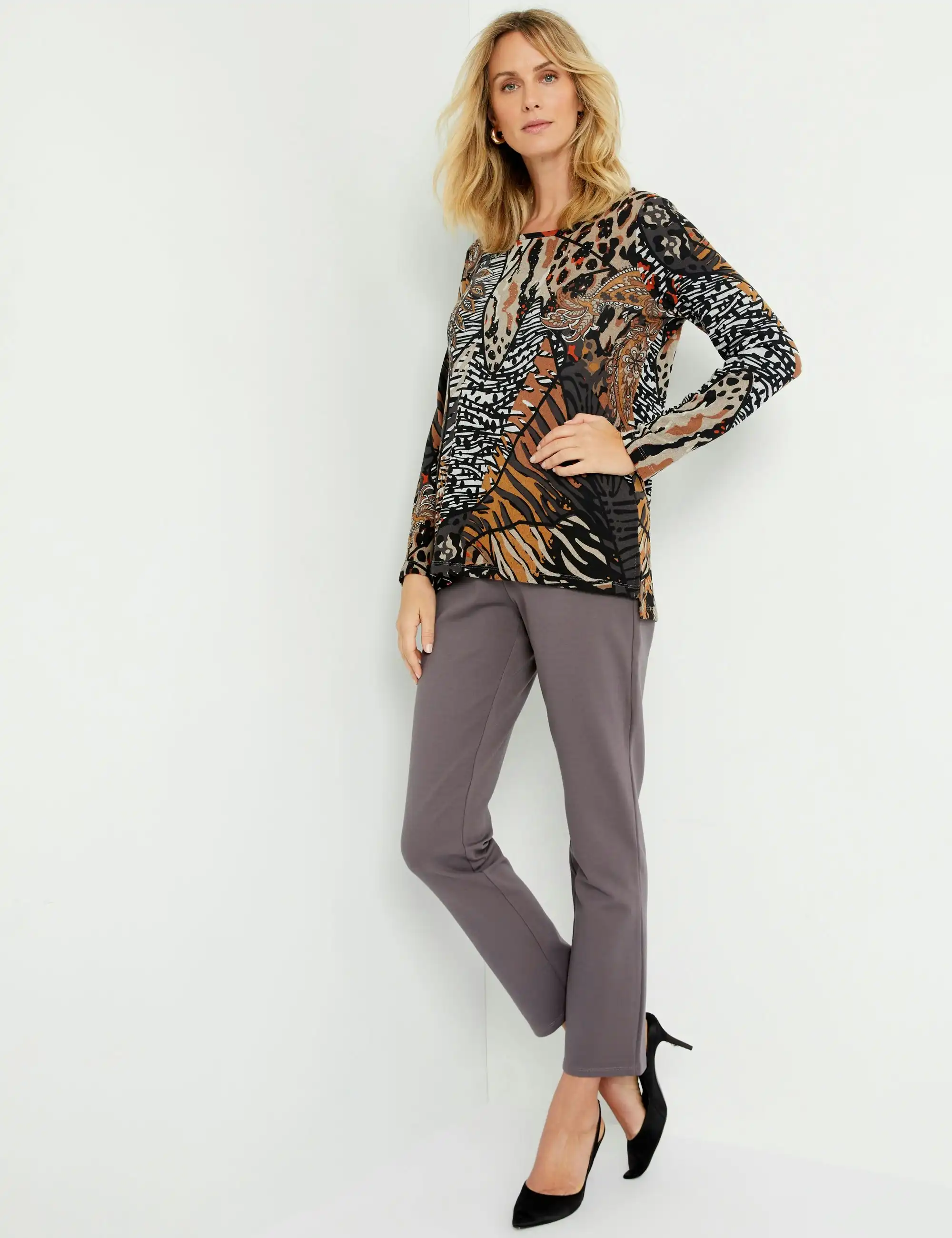 Noni B Ponte Pull On Pants