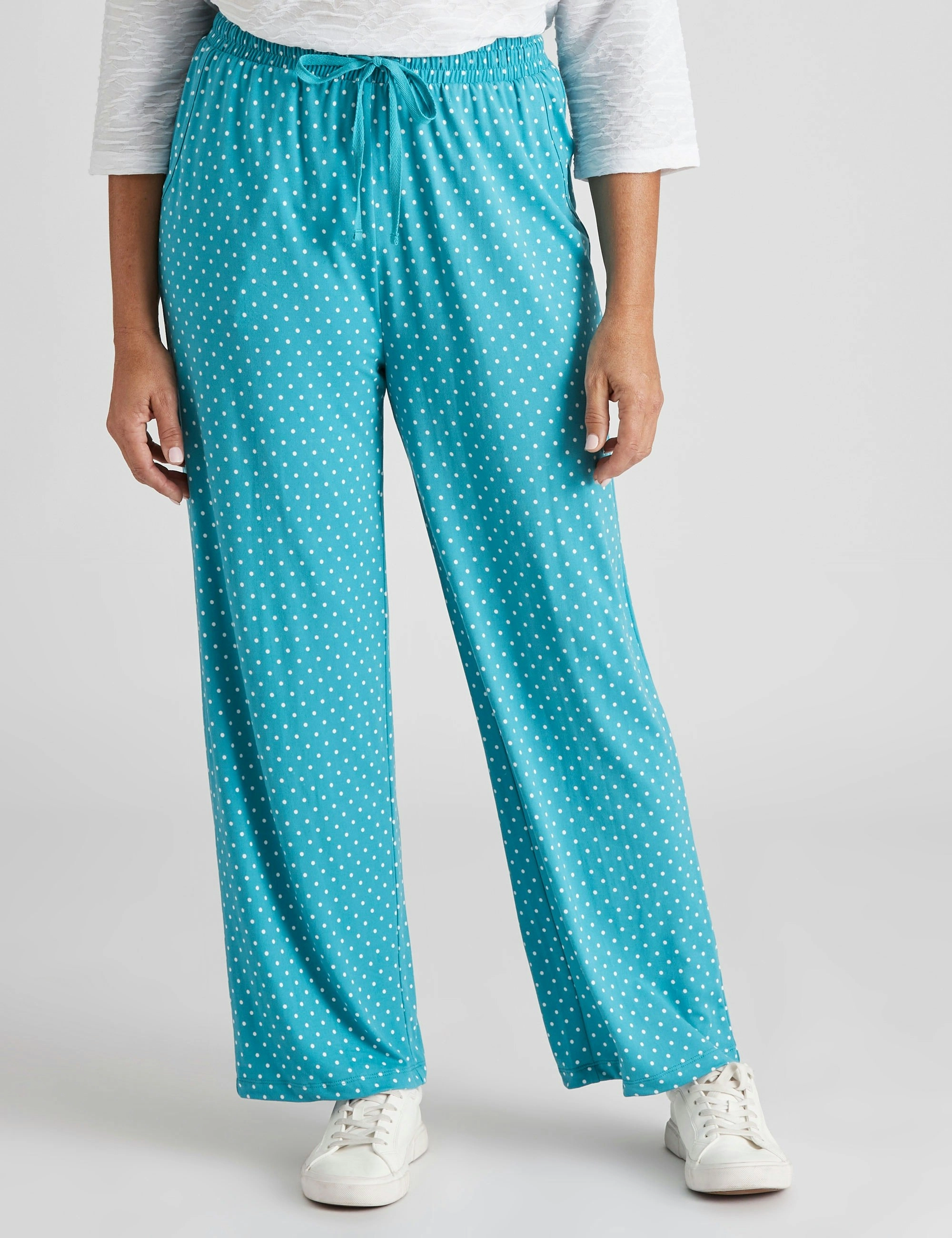 Millers Printed Pyjama Bottoms (Teal Spot)