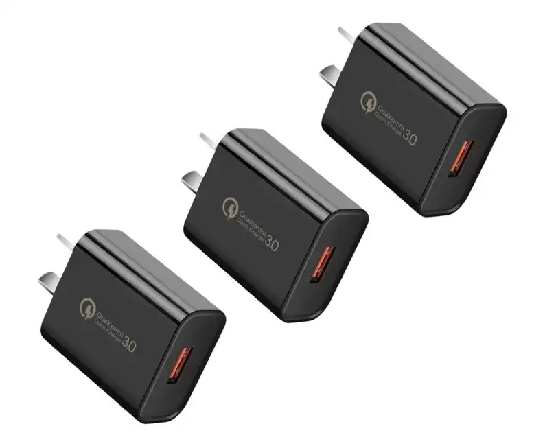 3-Pack Orotec 18W Qualcomm 3.0 Quick Charge USB Wall Charger, White