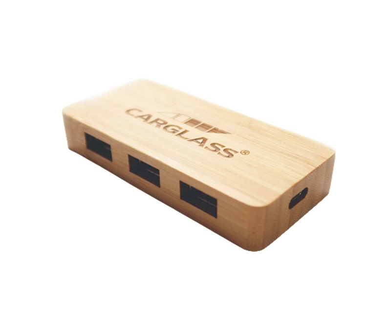 Orotec Eco Bamboo 3xUSB HUB Docking Station Type C