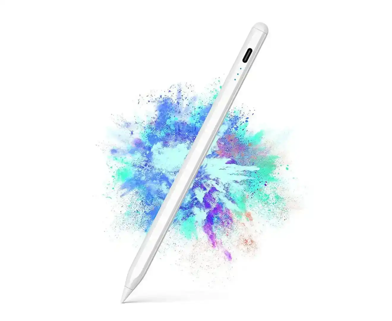 Orotec Magnetic Stylus Pen with Tilt Sensitivity & Battery Status Indicator for Apple iPad 2018 Model and Later, White