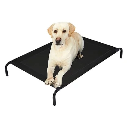 Raised Frame Dog Bed Bedding Sleeping Heavy Black XL