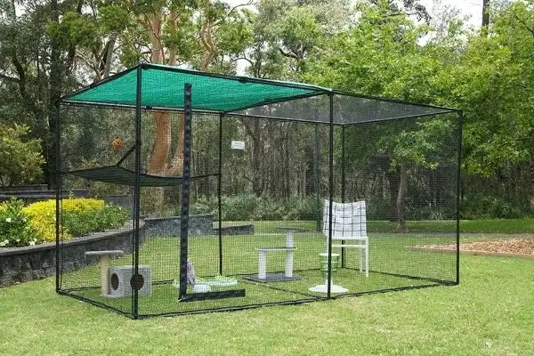 Classic Double Outdoor / Indoor Portable Cat Net Enclosure