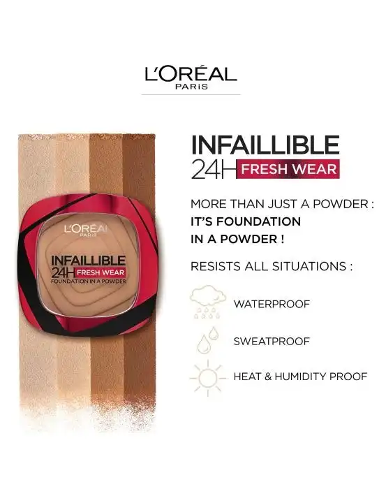 L'Oreal Infallible 24 Hour Foundation in a Powder 220 Sand