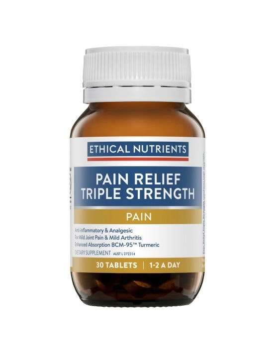 Ethical Nutrients Pain Relief Triple Strength with Turmeric 30 Tablets