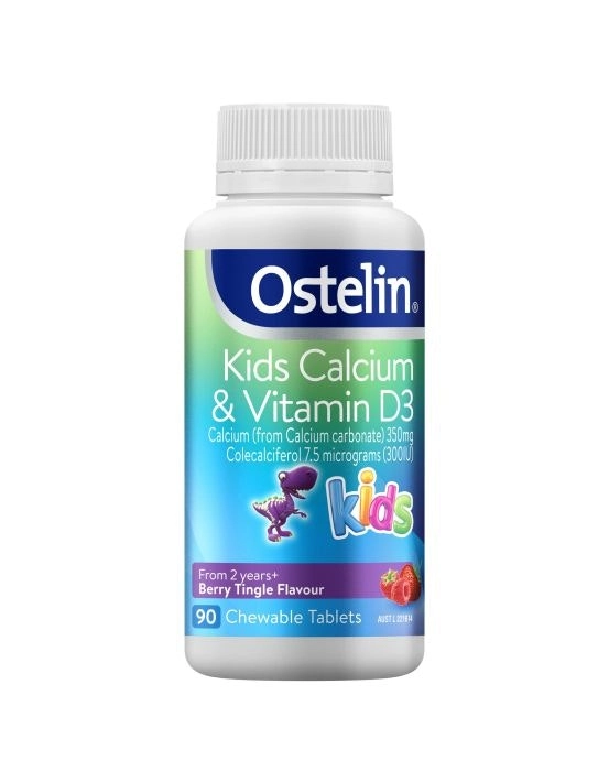 Ostelin Kids Calcium & Vitamin D3 90 Chewable Tablets