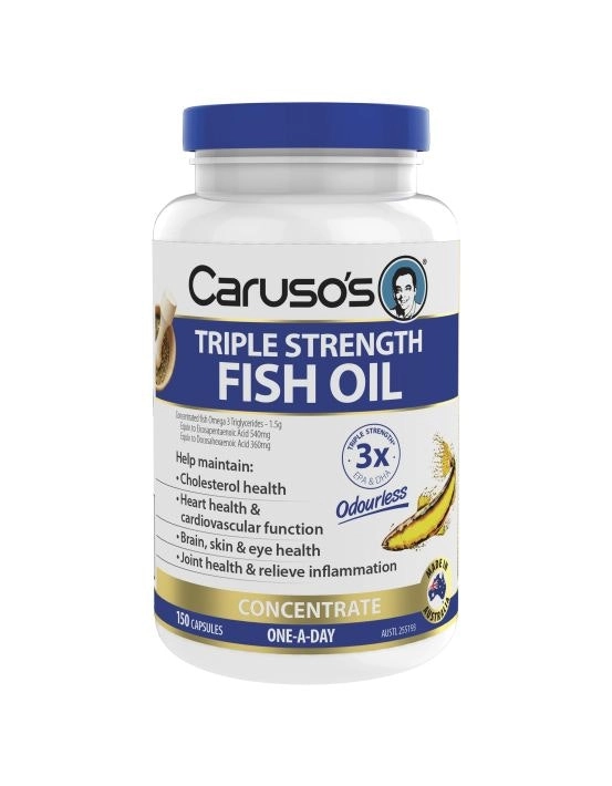 Caruso's Natural Health Triple Strength Fish Oil 150 Capsules