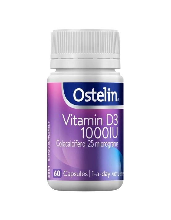 Ostelin Vitamin D3 1000IU 60 Capsules