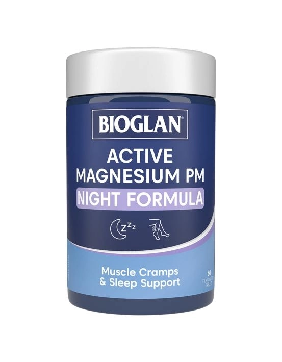 Bioglan Active Magnesium PM Night Formula 60 Tablets