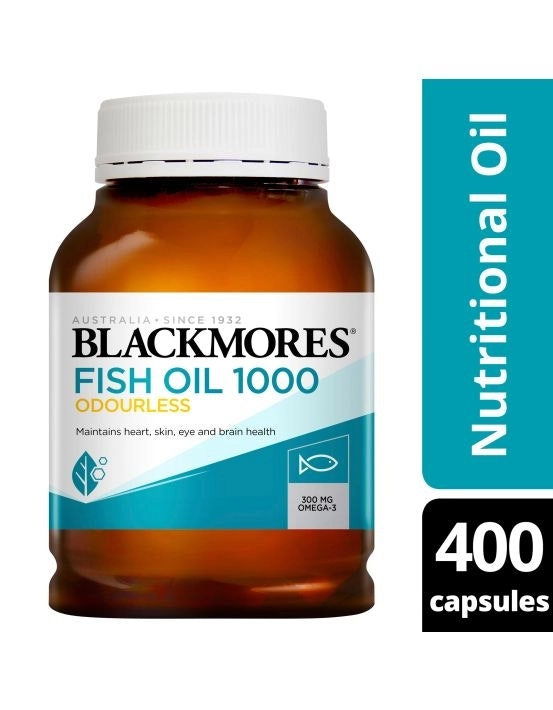 Blackmores Odourless Fish Oil 1000mg 400 Capsules