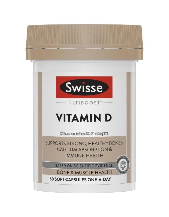 Swisse Ultiboost Vitamin D 60 Capsules