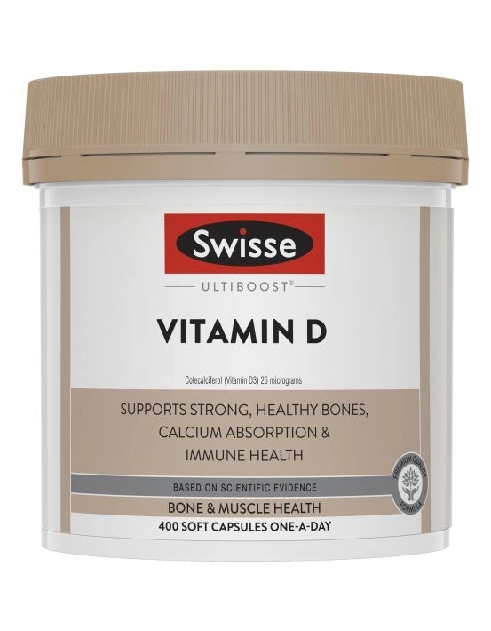 Swisse Ultiboost Vitamin D 400 Capsules