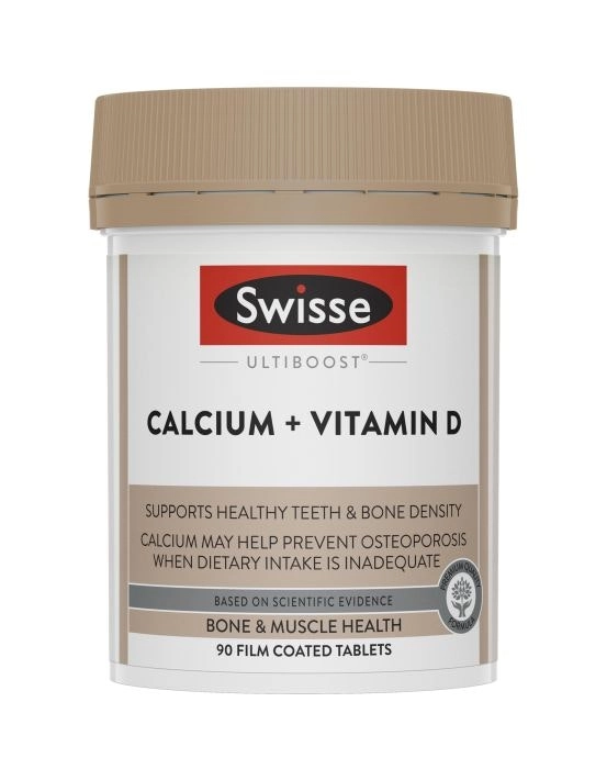 Swisse Ultiboost Calcium + Vitamin D 90 Tablets