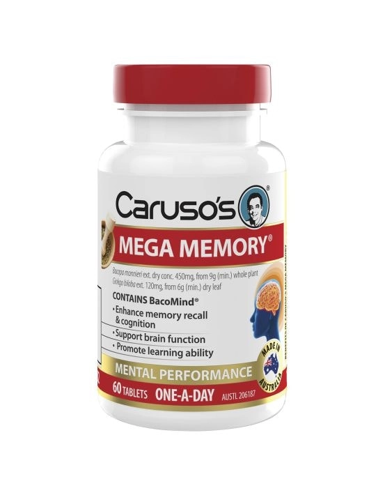 Caruso's Natural Health Mega Memory 60 Tablets