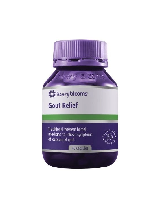 Henry Blooms Gout Relief 40 Capsules