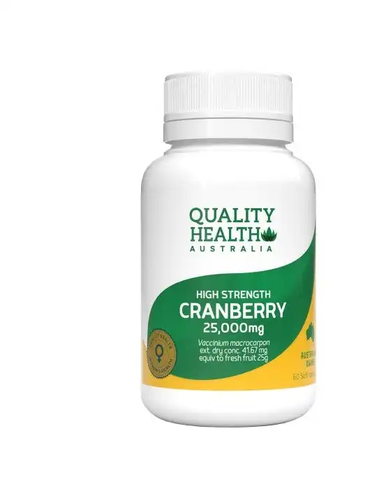 Quality Health High Strength Cranberry 25000mg 60 Capsules