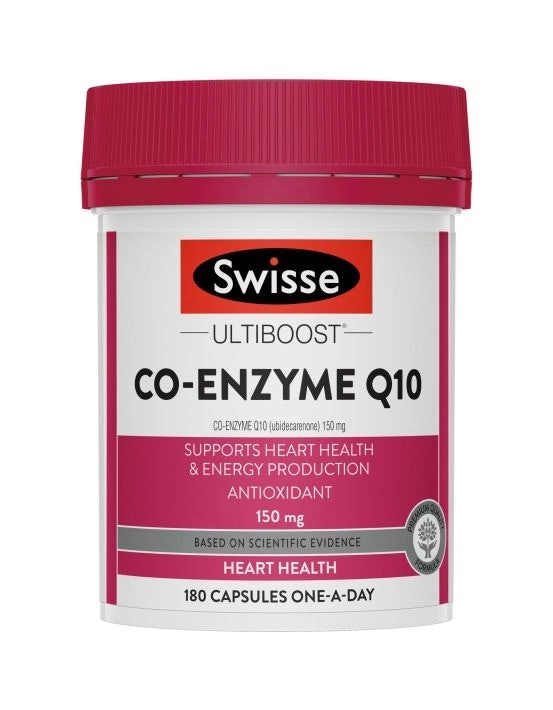 Swisse Ultiboost Co-Enzyme Q10 150mg 180 Capsules