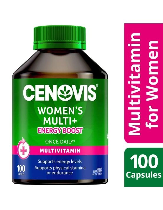 Cenovis Women's Multi + Energy Boost 100 Capsules