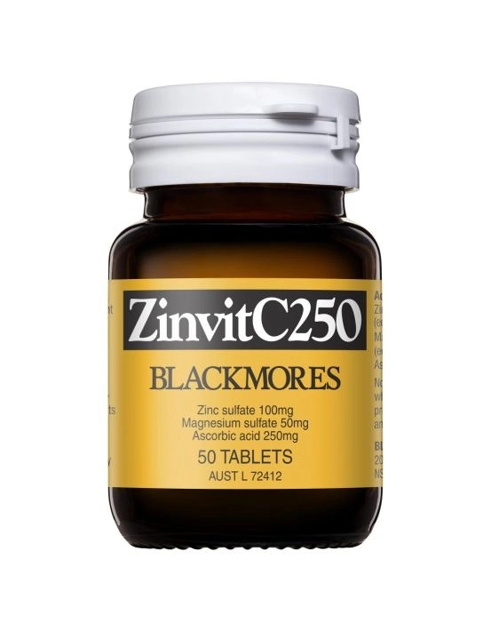 Blackmores ZinvitC250 50 Tablets