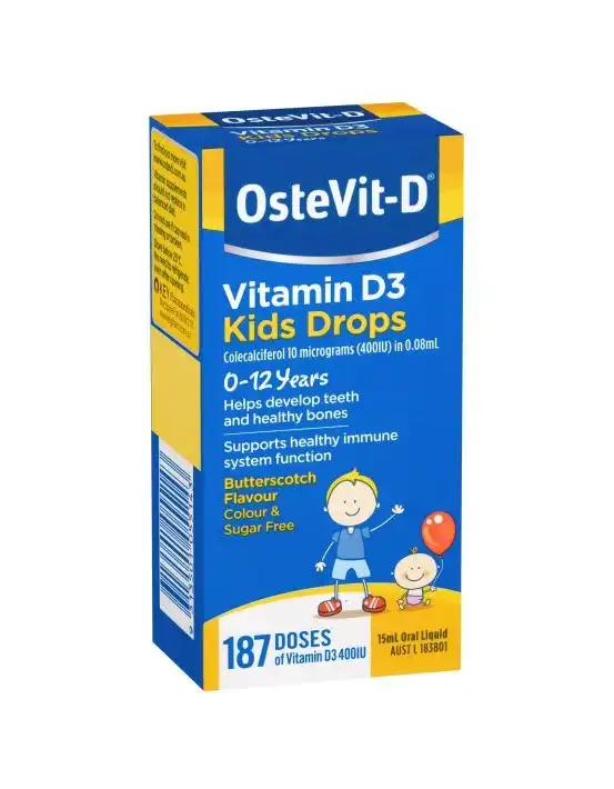 OsteVit-D Vitamin D3 Kids Drops 15mL