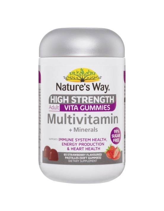 Nature's Way High Strength Adult Vita Gummies Multivitamin + Minerals 65's