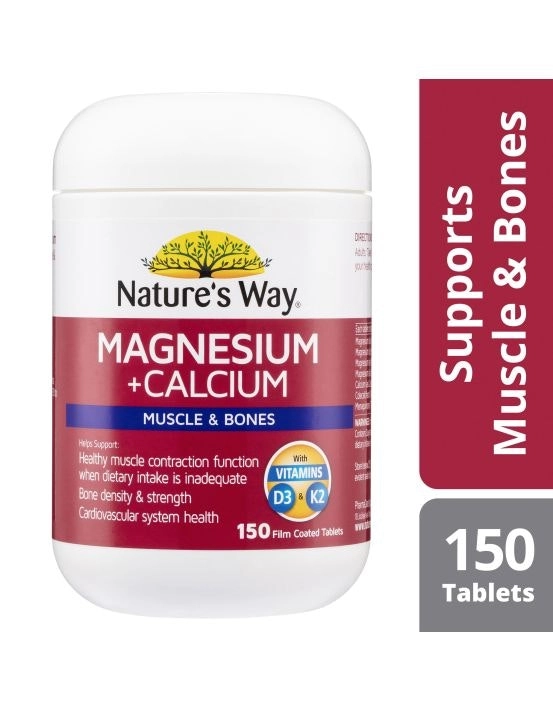 Nature's Way Magnesium + Calcium 150 Tablets