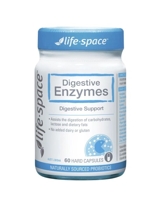 Life-Space Digestive Enzymes 60 Hard Capsules