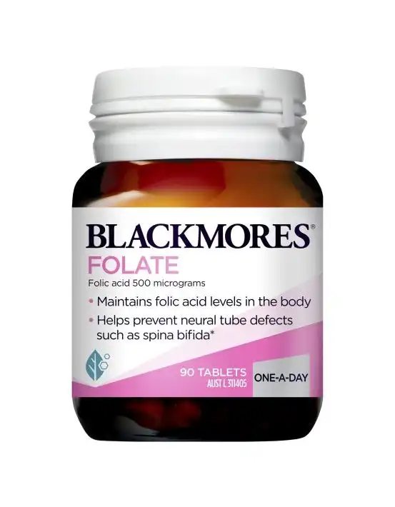 Blackmores Folate 500mcg Tablets