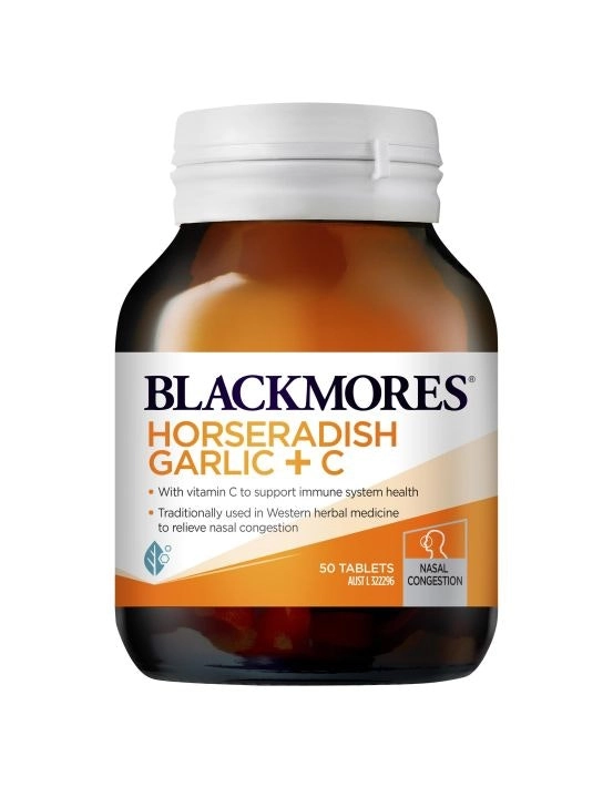 Blackmores Horseradish Garlic + C 50 Tablets