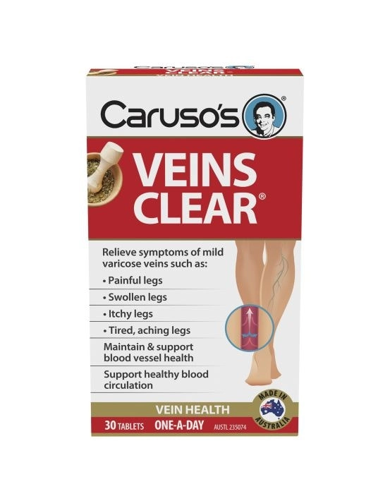 Caruso's Natural Health Veins Clear 30 Tablets