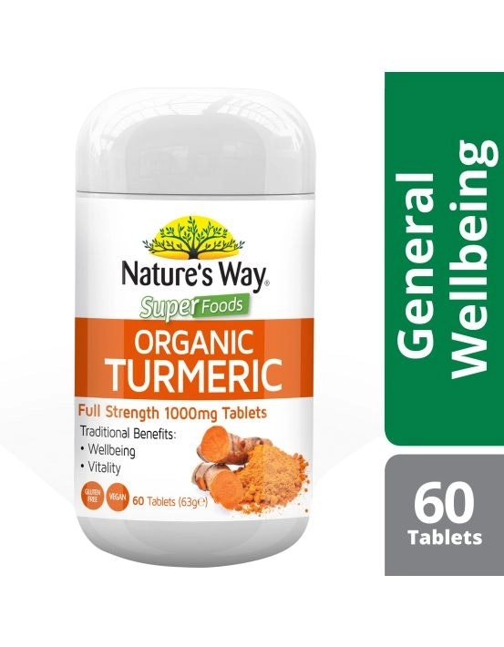 Nature's Way Super Foods Turmeric 1000mg 60 Tablets