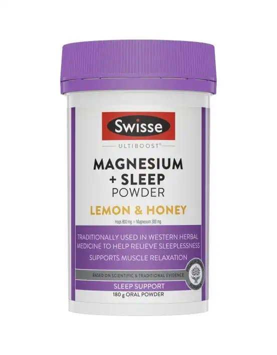 Swisse Ultiboost Magnesium + Sleep Powder Lemon & Honey 180g