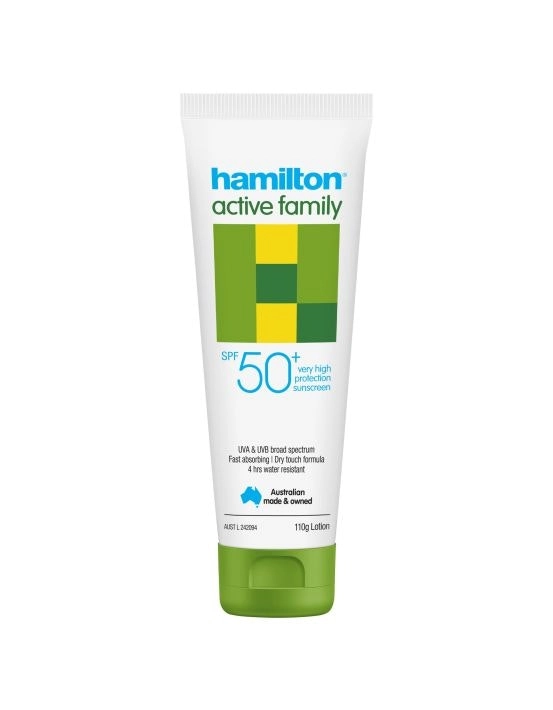 Hamilton Sun Active Family SPF50+ Lotion 110g