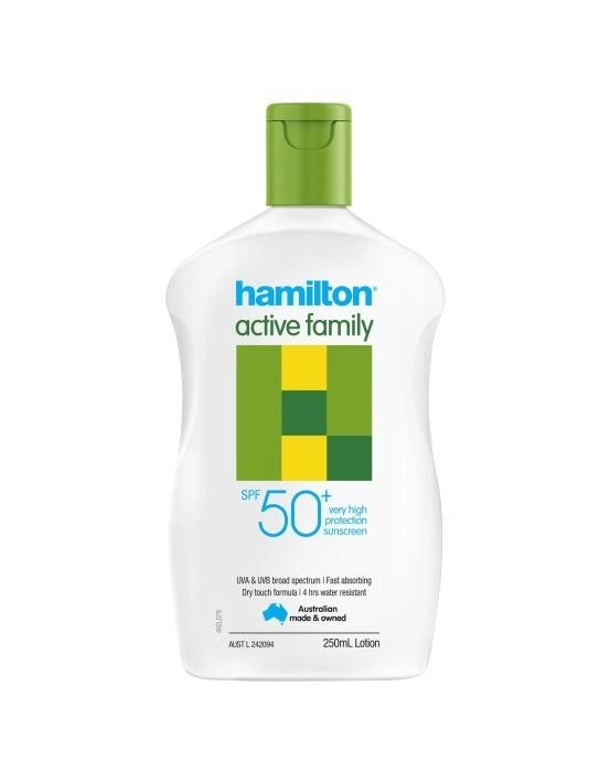 Hamilton Sun Active Family SPF50+ Lotion 250mL