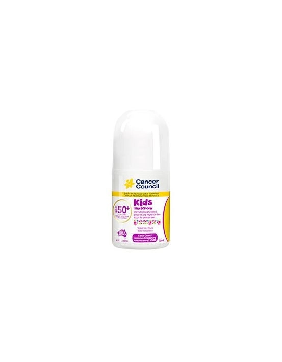 Cancer Council Kids Roll-On Sunscreen SPF50+ 75mL