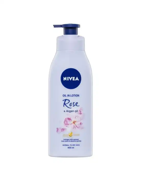 Nivea Body Oil Lotion Rose Argan Oil 400mL