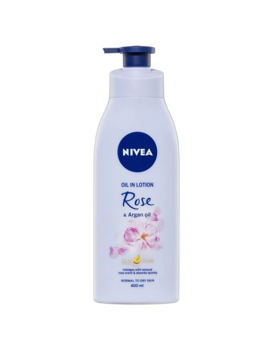 Nivea Body Oil Lotion Rose Argan Oil 400mL