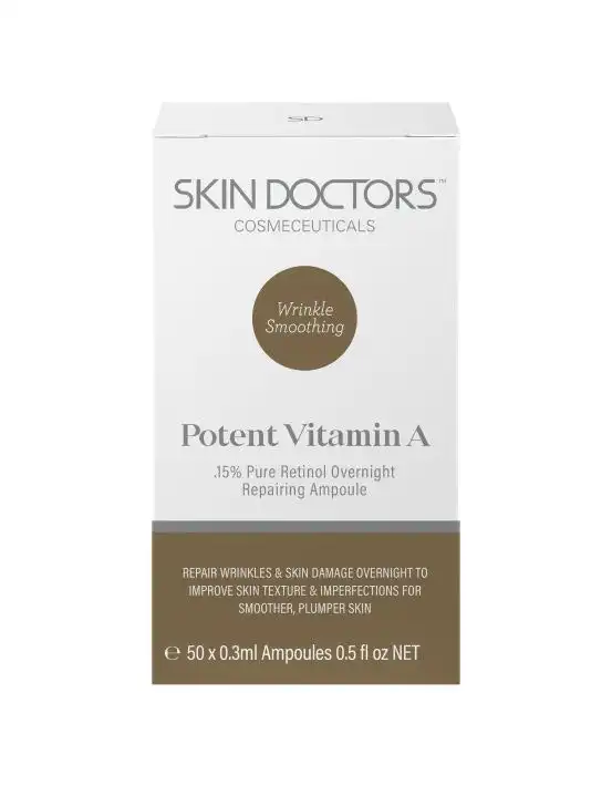 Skin Doctors Wrinkle Smoothing Potent Vitamin A 50 x 0.3mL Ampoules