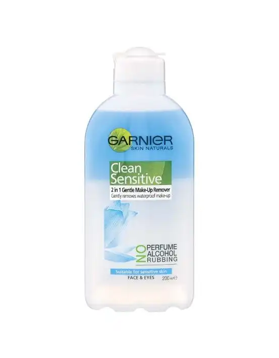 Garnier Clean Sensitive 2in1 Gentle Waterproof Make Up Remover