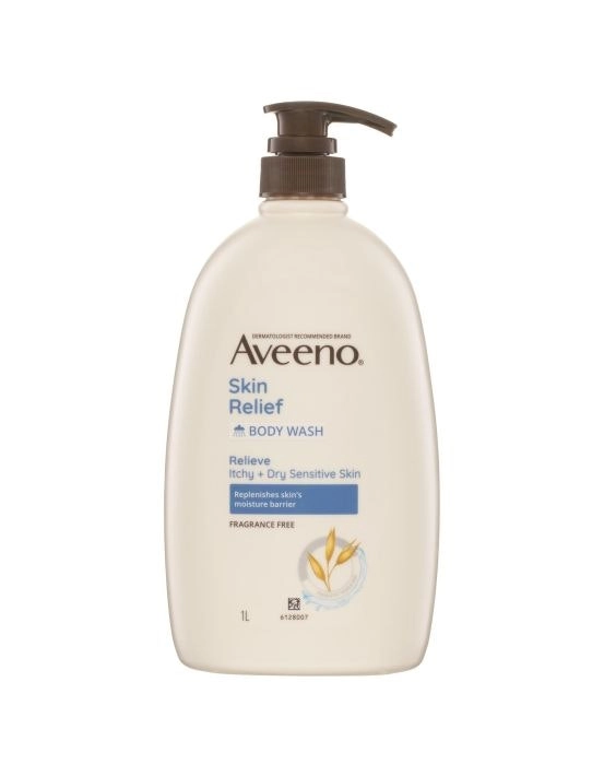 Aveeno Active Naturals Skin Relief Fragrance Free Body Wash 1L