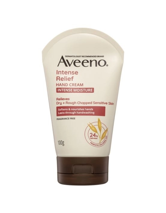 Aveeno Active Naturals Intense Relief Fragrance Free Hand Cream 100g