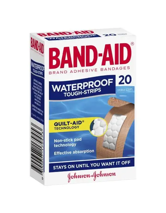 BAND-AID Waterproof Tough Strips 20 Pack