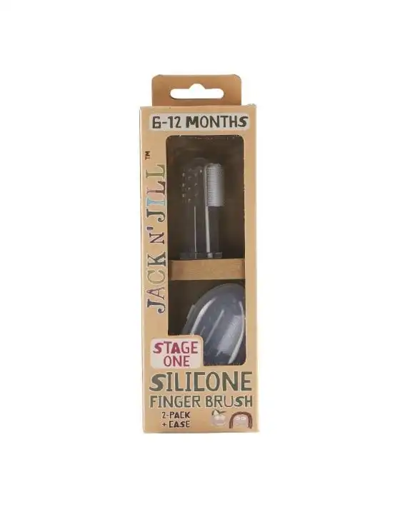 Jack N' Jill Silicone Finger Brush 2 Pack Stage 1