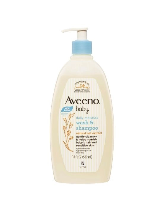 Aveeno Baby Lightly Scented Wash & Shampoo 532mL