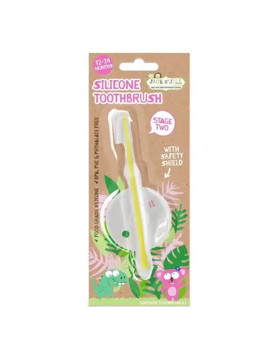 Jack N' Jill Silicone Toothbrush 1 Pack Stage 2