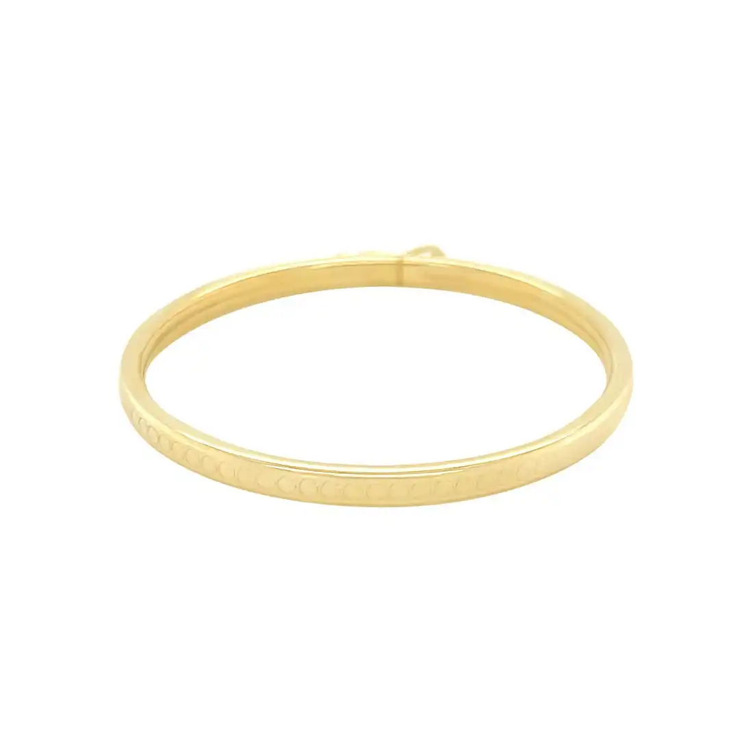 9ct Yellow Gold Silver Infused Children's Bangle
