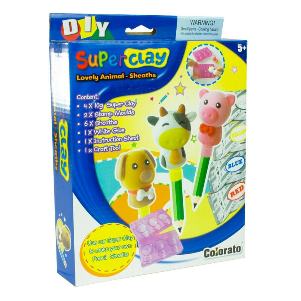 Artrain DIY Toy Make Your Own Ooshie Super Clay Mould Pencil Sheaths Age 5+