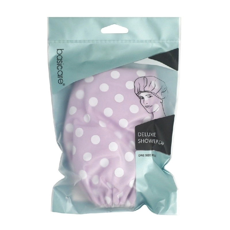 Basicare Deluxe Shower Cap Purple