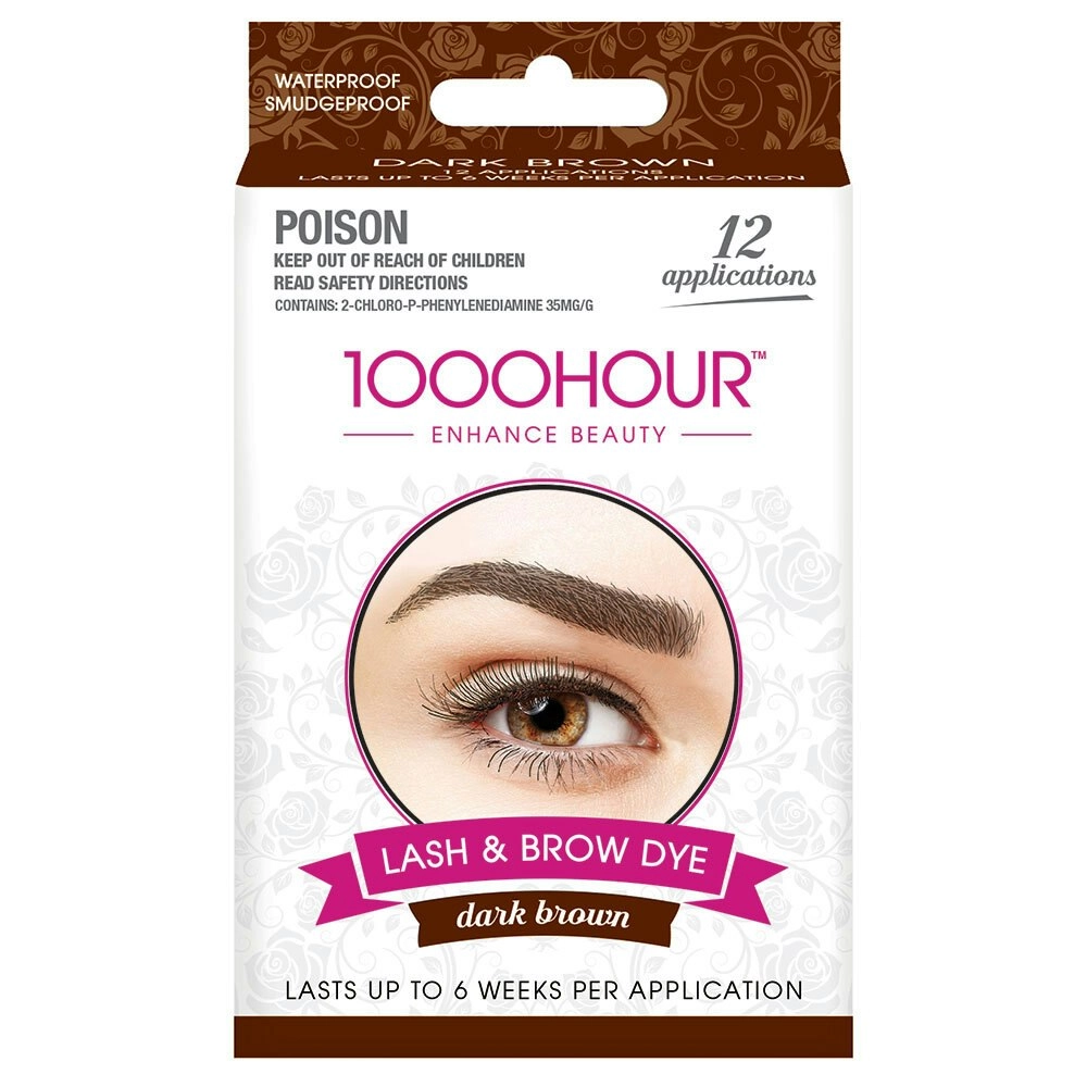 1000 Hour Eyelash & Brow Dye Kit Dark Brown