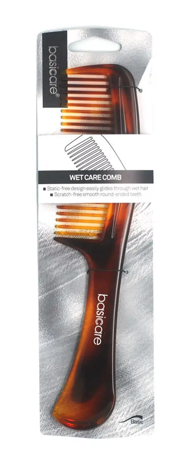 Basicare Hair Comb Wet Care Anti-Static 22cm